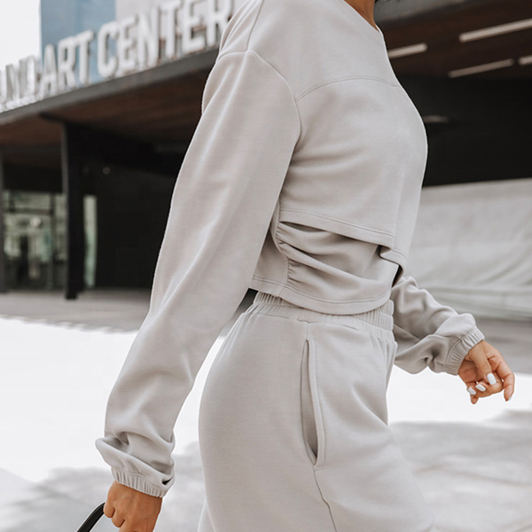long sleeve sweatshirt and sweatpants set